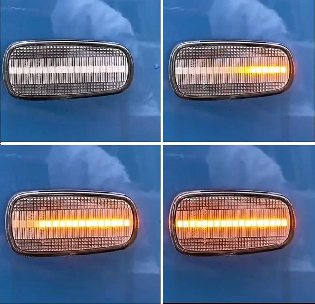 Toyota LED Side Turn Flowing LEDs with Compatible with Toyota Land Prius and RAV4 Marker/Sequential Signals, Type, Dynamic, High-Brightness Built-in