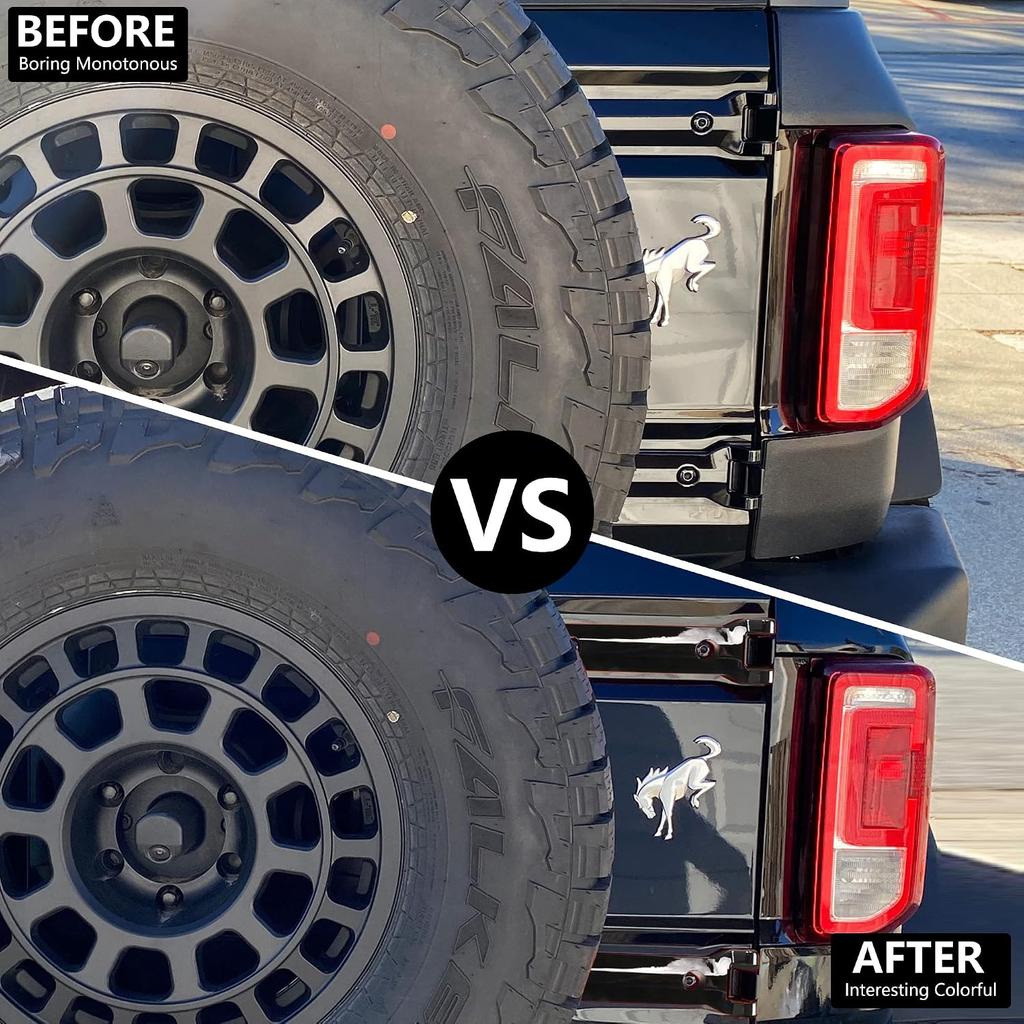Tailgate Hinge Cover Trim for Ford Bronco 2 Door 4 Door 2021 2022 2023 2024 2025 Rear Door Hinge Liftgate Trim Exterior Decoration Accessories Spare