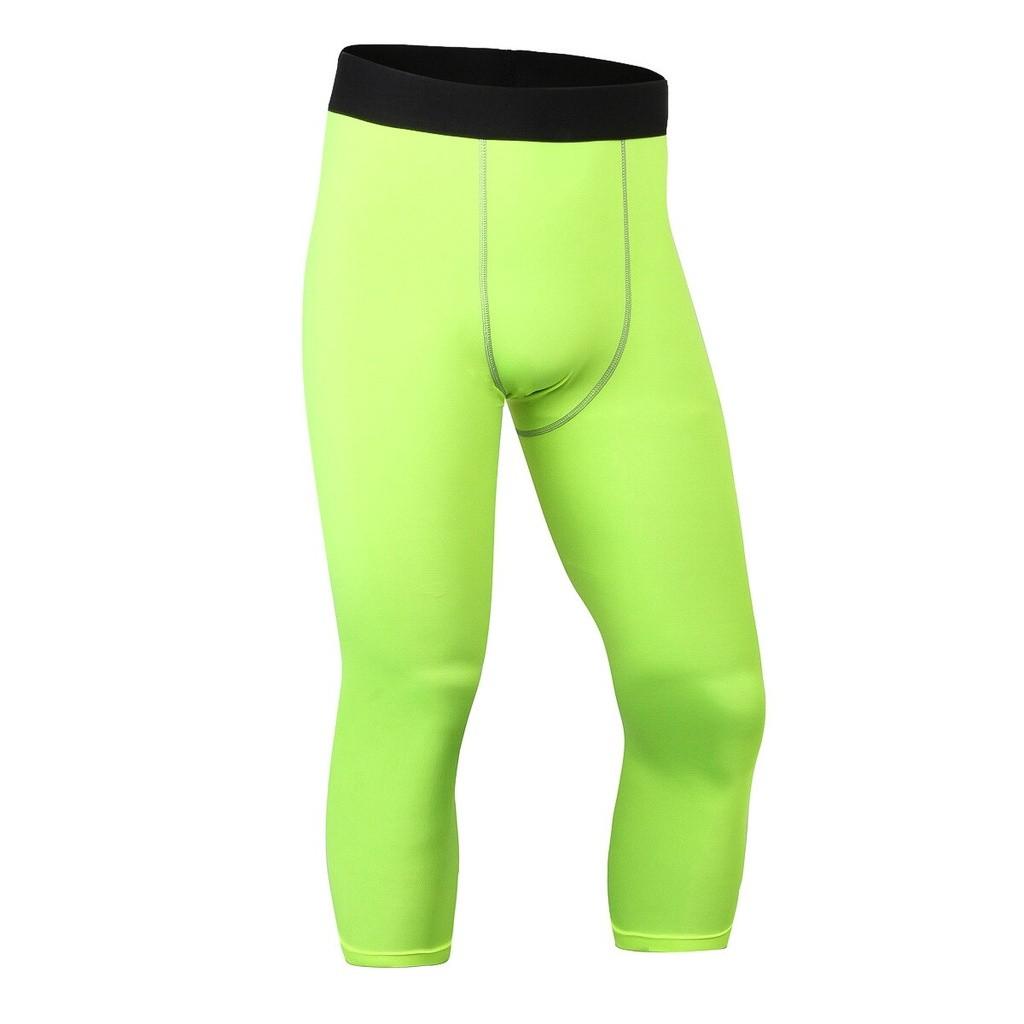 Men's Slim-Fit PRO Capri Pants for Sports Workouts Running