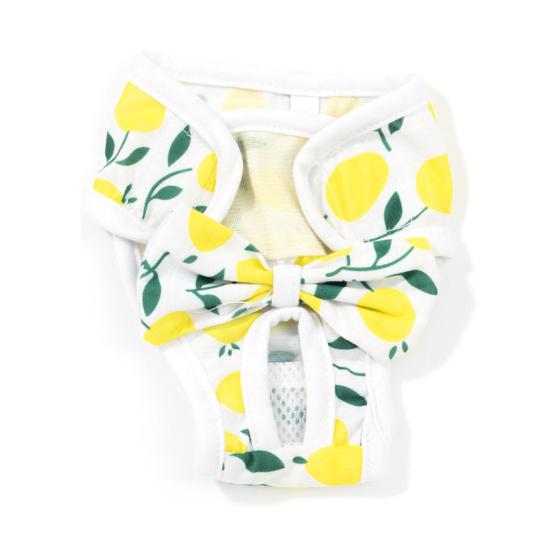 

Менструальные штаны для домашних животных, многоразовые подгузники для собак, удобные герметичные удобные физиологические штаны для домашних животных, товары для домашних животных S жёлтый