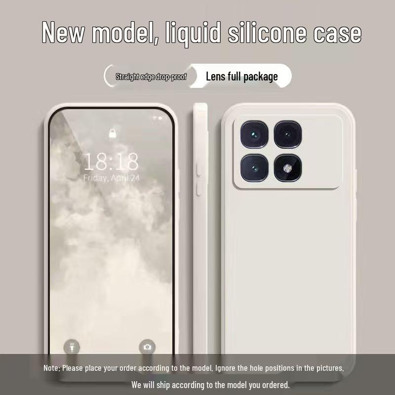 Redmi K70 Ultra Solid Color Liquid Silicone Case - Full Coverage Anti-Fall Protection