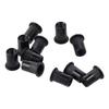 20Pcs M3 M4 M5 M6 M8 M10 M12 Threaded Insert Nut Black Flat Head High Quality Rivet Nuts
