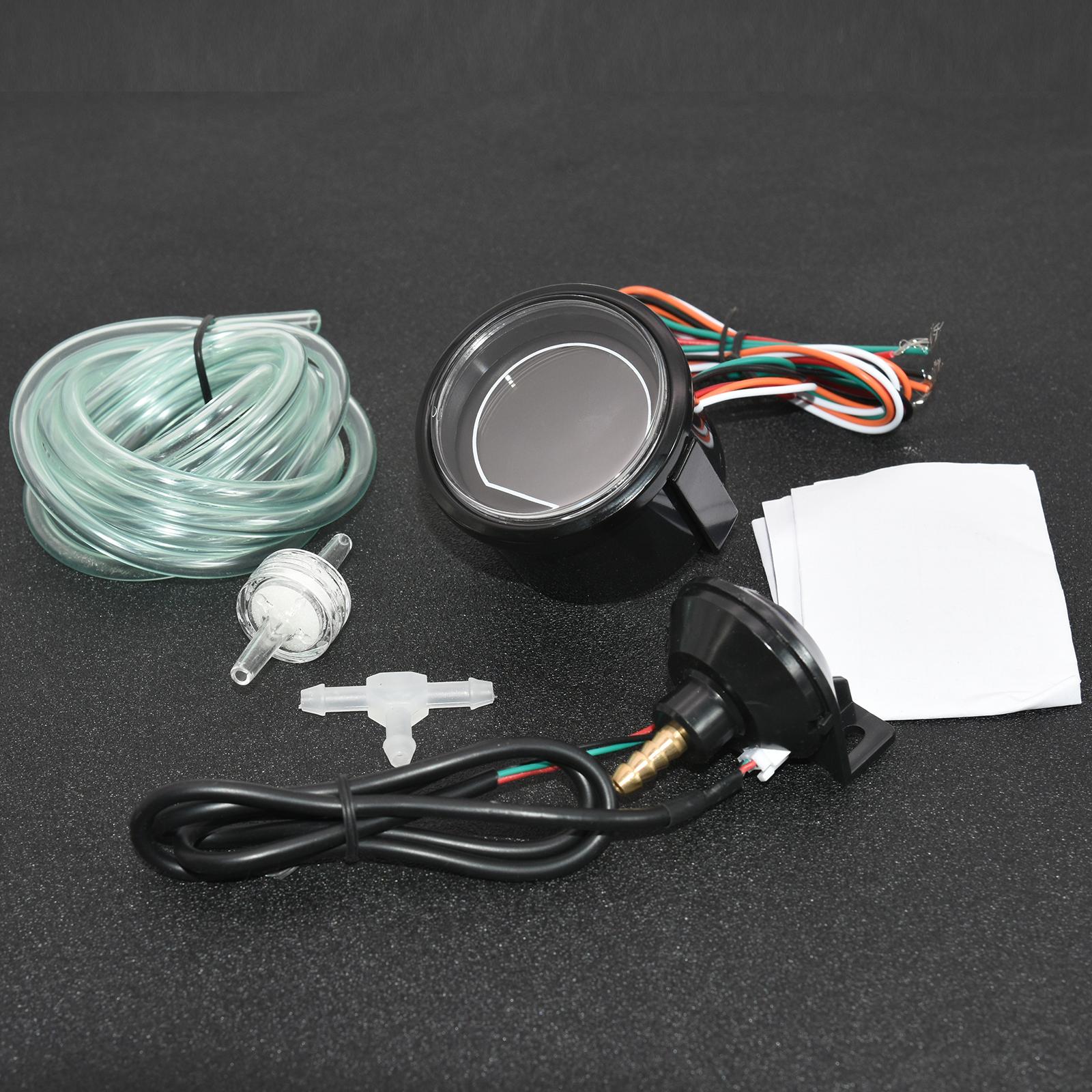 

Автомобильный датчик турбонаддува PSI 2 52 мм, измеритель турбонаддува, барный индикатор, красный/синий свет для гоночного автомобиля на бензине 12 В