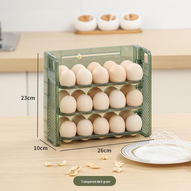 

Премиальный многослойный переворачивающийся контейнер для хранения яиц на дверце холодильника — дизайн, вдохновленный Douyin