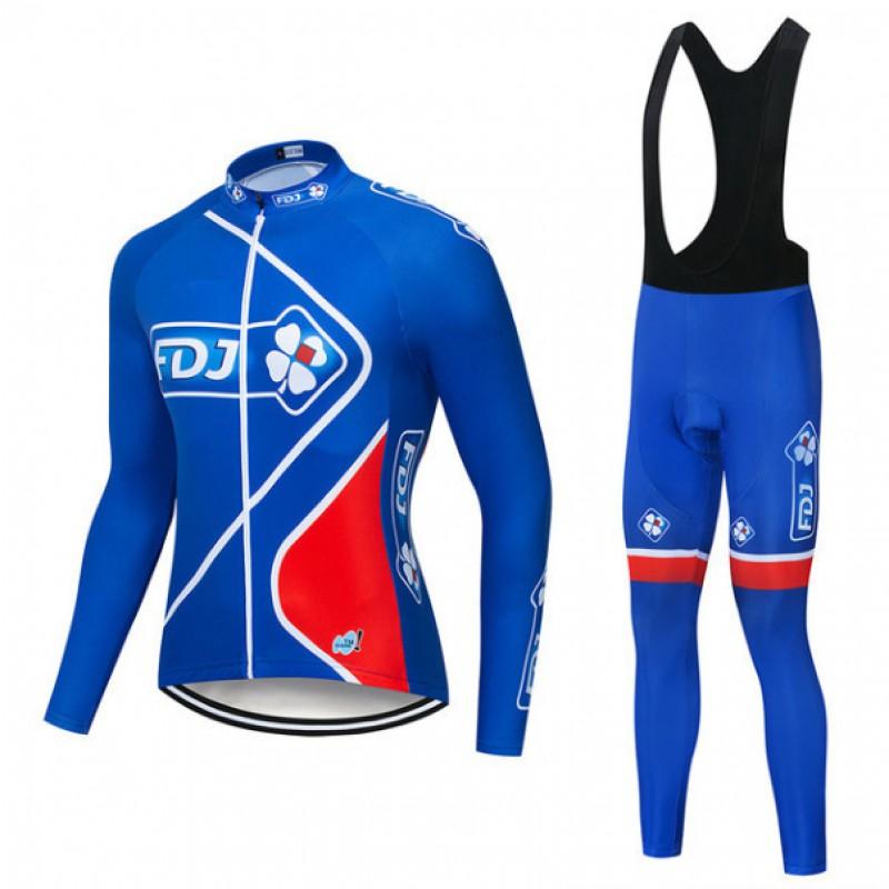 Mens Long Sleeve Cycling Jersey Pants Set Breathable Quick-Dry Outdoor Road Bike Riding Gear