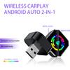 Wireless Carplays Adapter,2 In 1 Functionality Fast Stable Plug Auto Connect Converts,Carplays Androids Auto Box For SUV Vehicle
