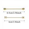 3 pcs Top Hat Design Tie Collar Needles Spiral Buckle Neckline Pins for Shirt  Women