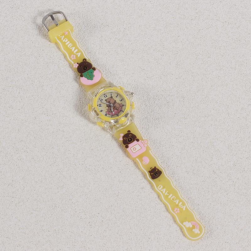 Cartoon Lightup Childrens Quartz Watch With Digital Pointer Decoration For Kids Birthday Gift