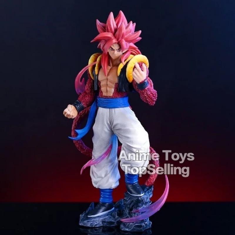 25cm Dragon Ball Gogeta Anime Figures Super Saiyan 4 Gogeta Figures Ssj4 Model Pvc Statue Doll Collection Decoration Toys Gift
