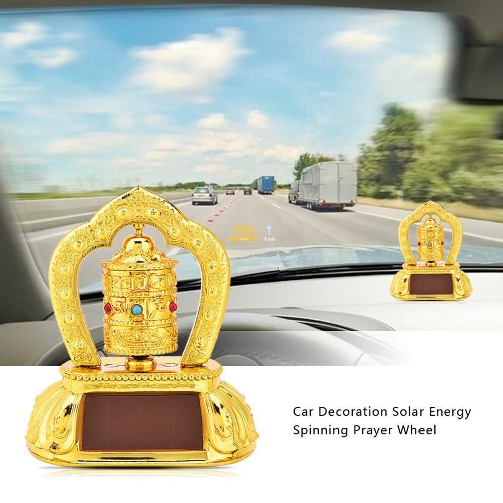 Solarenergie Solare Tibetische Gebetsmühle Sicherheitssymbol Tibetische Gebetsmühle Autozubehör