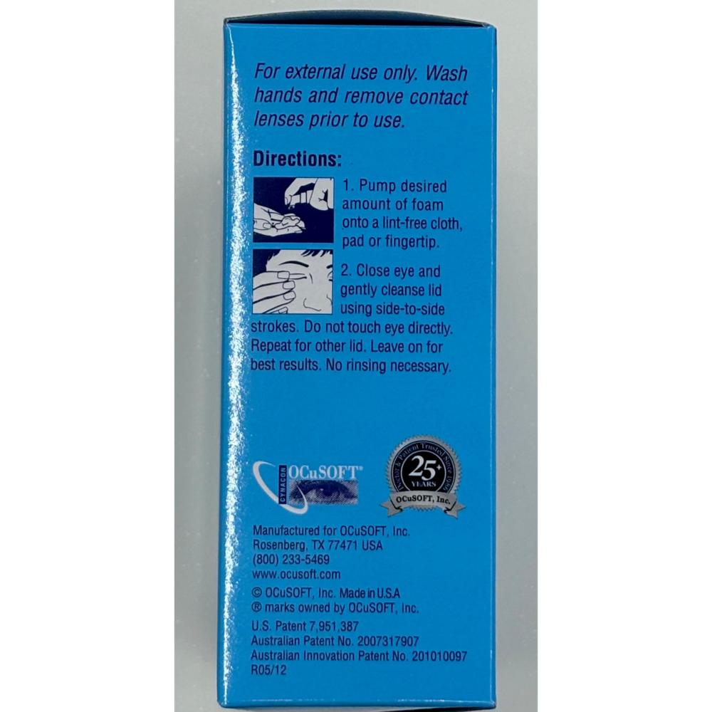 OQSoft Lid Scrub Plus Cleanser 50ml + Pad 120p, 1 Set