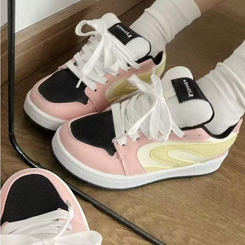 Autumn campus versatile high-value fashion shoes retro Guochao low-top platform casual sports shoes