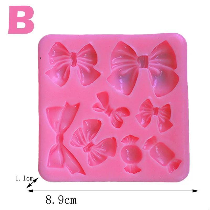 1 Pc Bow Knot Resin Art Molds Silicone Fondant Mould Cake Decoration Tools Pastry Kitchen Baking Accessories