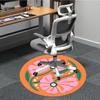 1pc Floral Pattern Office Round Area Rug, Indoor Mat Suitable For Office, Under Office Chairs Bedroom Living Room Home Decor172
