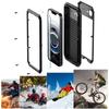 For iPhone 16e Case Silicone+Metal Anti-Drop Phone Cover with Tempered Glass Film