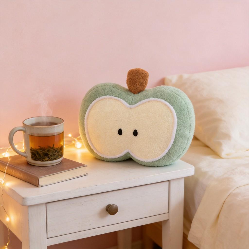 Plush Fruit Pillow With Soft Short Plush For Office Comfort And Relaxation