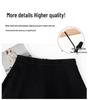 2025 New College Style Black A-Line Wool Skirt - Autumn/Winter Pear-Shaped Exclusive