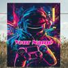 1PC Custom Name Cyberpunk Profile outdooor Flannel blankets Patterns Throw Blanket All-Season Soft Gift for Couch, Bed, Camping gifts