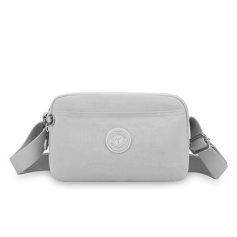 

Нейлоновая сумка через плечо с несколькими карманами, женская легкая маленькая сумка светло-серый