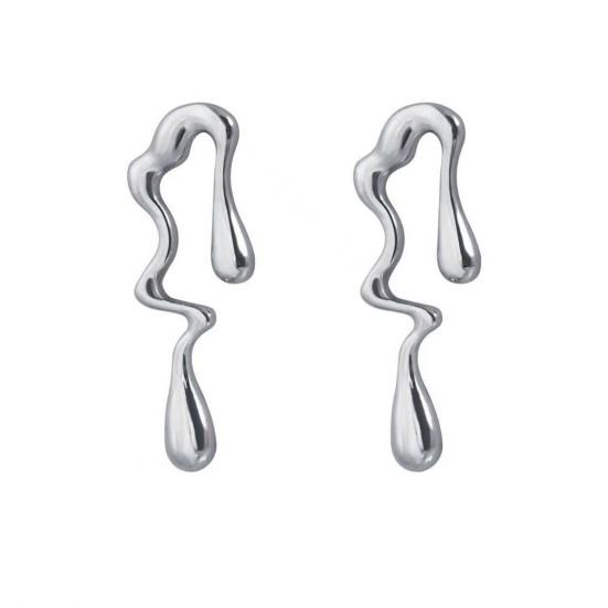 Irregular Choker Earrings Women Alloy Chunky Choker Special Shape Punk Necklace Earrings Gift for Wife Girlfriend Party Hip Hop Accessories