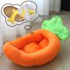 Cartoon Banana Pet Bed for Cats and Small Dogs - Teddy, Bichon, Pomeranian - Four Seasons Mat