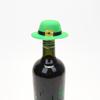 Green wine bottle cap, green wine bottle body bow lace decoration, party scene decoration props, exquisite and unique, adding festive party atmosphere