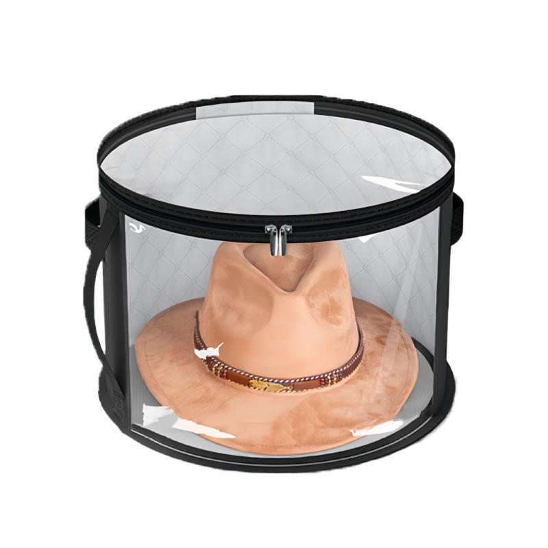 Round Brim Hat Storage Bag: Stackable Artifact for Beach and Bucket Hat Organization