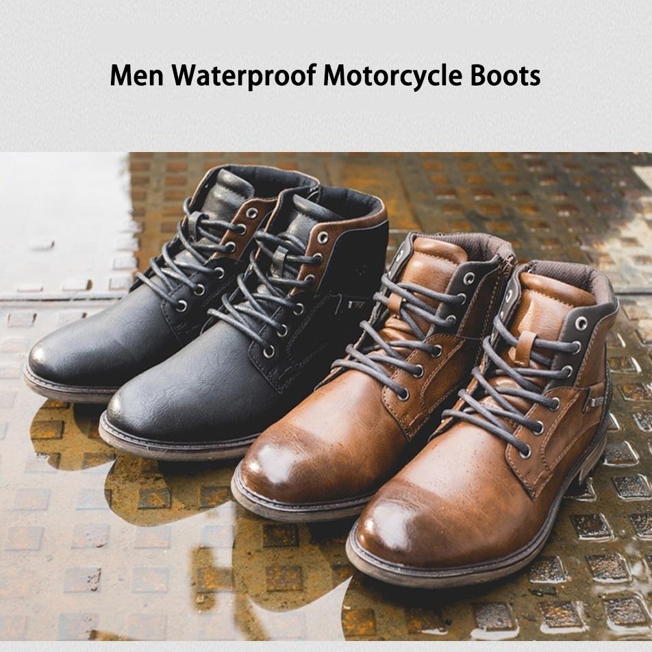 Ankle Boots Men Motorcycle Boots Footwear