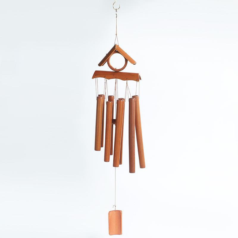 Handmade Tubes Bamboo Bell Natural Wind Chimes  Indoors Pendant Balcony Home Hotel Decor Outdoor Yard Garden Windchime Crafts