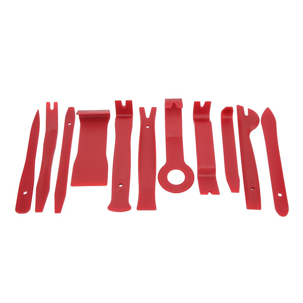 11PCS Set Car Audio Removal Tool Multifunctional Red with Oxford Cloth Bag Maintenance Repair Kit