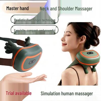 Compact Trapezius & Shoulder Electric Kneading Massager - Human Hand Imitation Design