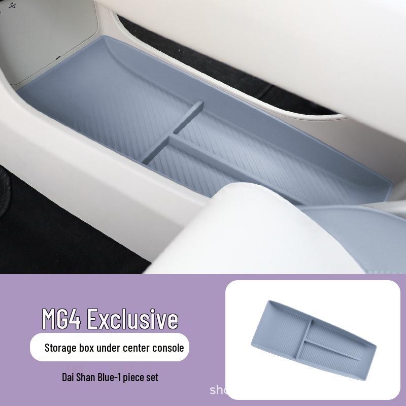 Pudełko do przechowywania dla modeli MG4 2026 - Pasuje pod podłokietnik konsoli środkowej, Dopasowane do oryginalnego koloru samochodu.
