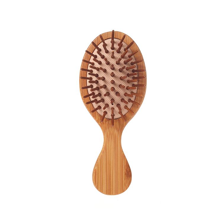 Detangling Hair Wooden Brush Soft Goat Hair Brush Head Massage Portable Comb Baby Cute Hair Bath Brush Comb Set