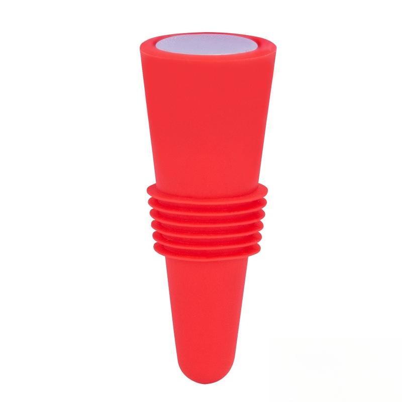 1PCS Wine Cork Beverage Bottle Seal Soft Silicone Wine Cork with Grip Top for Keeping Wine Champagne Fresh