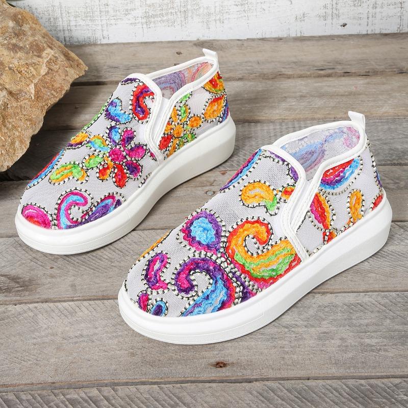 

Large size women s new fashion flat-bottomed mesh casual round head large size single shoes 37