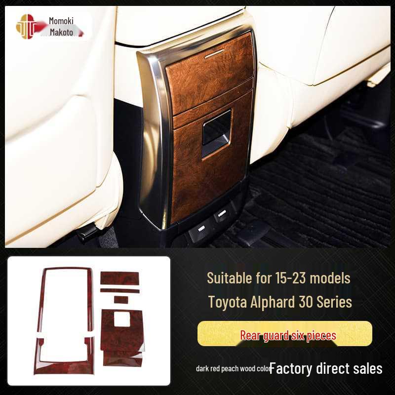 Carbon Fiber Interior Stickers for 15-23 Alphard Vellfire 30 Series, Scratch-Resistant