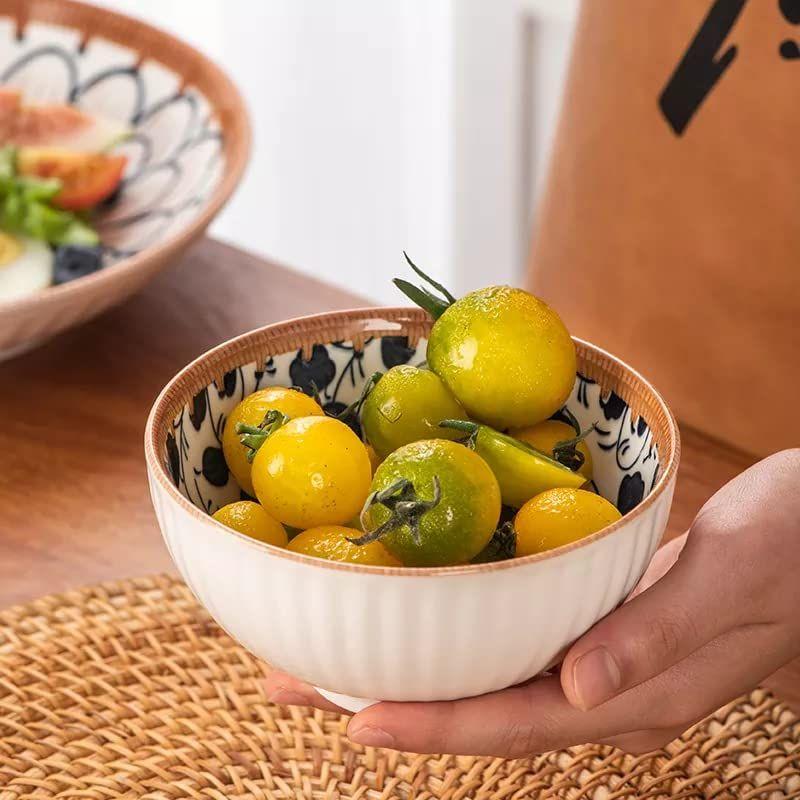 Japanese Ramen Bowls Porcelain Dessert Bowls For Rice | Soup | Snack | Side Dishes | Yogurt | Ice Cream - Coloful Cute Bowl Sets Microwave |