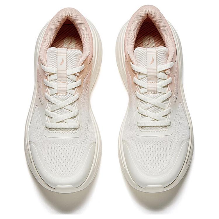 Anta Shunxing Lite Comfortable Versatile Shock Absorbing Durable Low Top Training Shoes Women sneaker White Pink 122517793-3