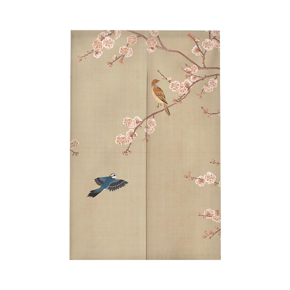 Bamboo Mat Japanese Noren Doorway Curtain Cotton Linen Chinese Style Door Curtain Window Treatment Tapestry Shading Decorative