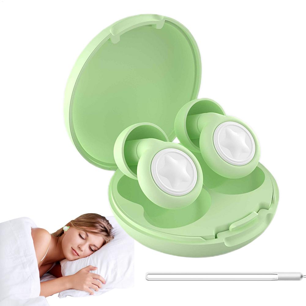 Silent Ear Plugs Reusable Silicone Sleeping Earplugs For Hearing Protection Soft Silent Noise Cancelling Earplugs For Concerts