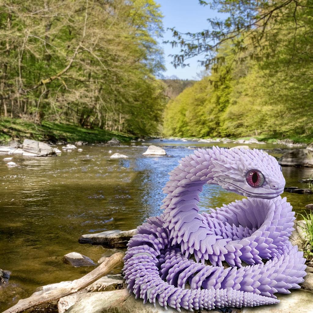 3D tisk řemesla ozdoby dárky kreativní ruční výroba 3D tisk had přívěsek do auta