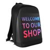 LED Screen Display Backpack Women Men Walking Billboard Travel Laptop Bag Smart Wireless Wifi App Control Advertising Backpacks