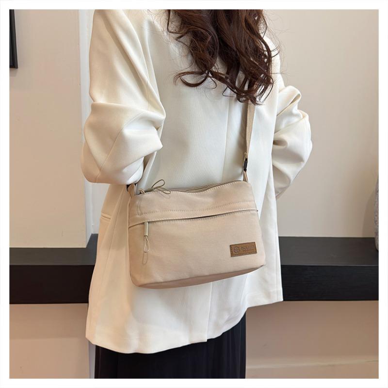 Culoare uni, Geantă din nailon, Geantă de damă, Multifuncțională, Casual, Impermeabilă, Portabilă, Geantă de umăr uniformă, Geantă crossbody