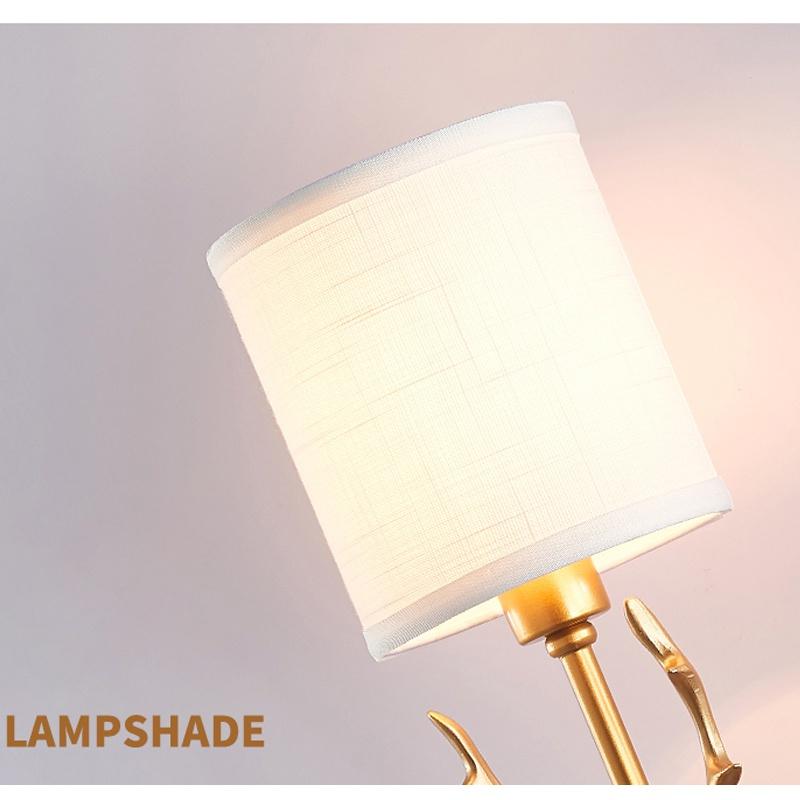 E14 kinkiet tkanina żelazna sztuka galwanizacja poroże kinkiet dla domu hotel sypialnia lampki nocne lampki nocne lampa bożonarodzeniowa