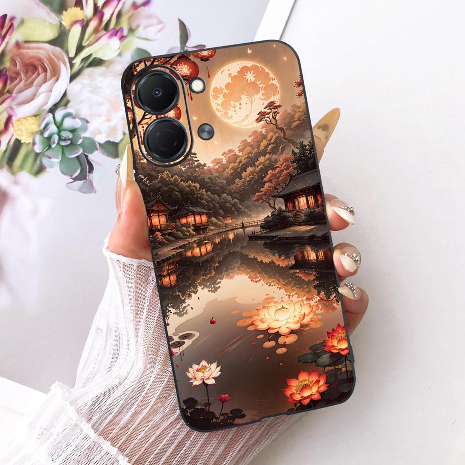 For Tecno Spark GO 3 5G Case KN3 Colorful Flowers Luxury Painted Cover Soft TPU Phone Case For Tecno Spark GO 3 SparkGo 3 Fundas