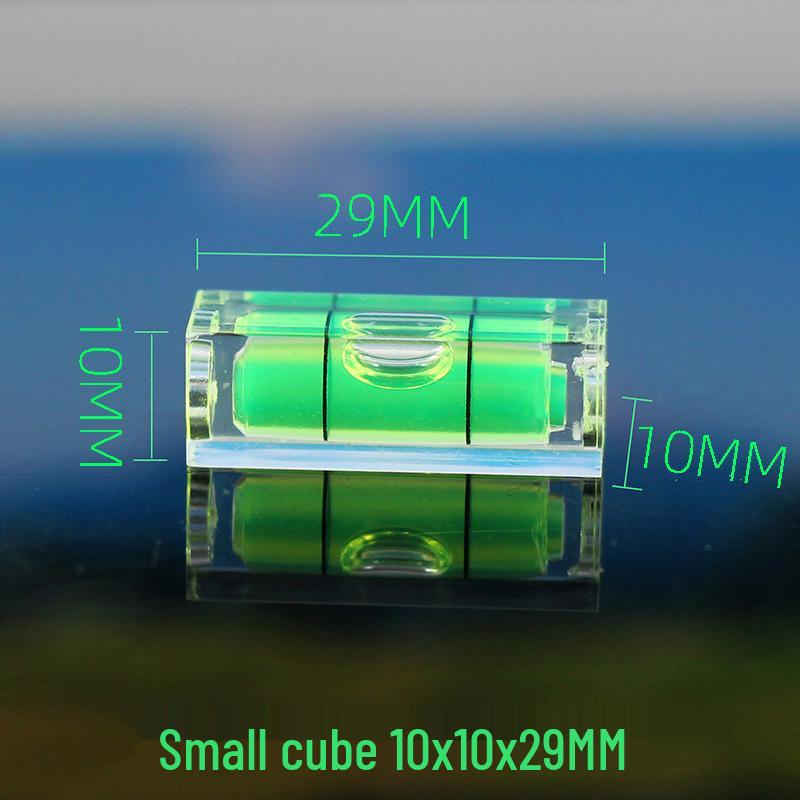 Three-Line Rectangular Acrylic Spirit Level with Green Light Options