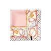 Daks Pink Chain Print Silk Square Scarf Dcsc2f142p2