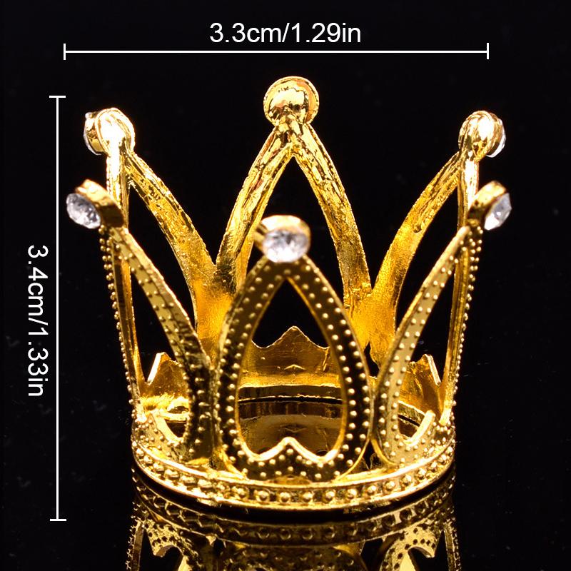 Children Girls Hollow Out Design DIY Simulated Butterfly Ornaments Alloy Crown Cake Topper Decorative 9 Styles