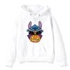 Halloween Stitch Pattern Hoodies Cute Cartoon Disney Sweatshirts Pocket Clothing Daily Men Hoodies Autumn Winter Pullover Tops