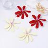 2025 New ZAA Charm Women Jewelry Luxury Enameled Metal Flower Earrings Trend Casual Holiday Party Accessories Elegant Girl Gifts